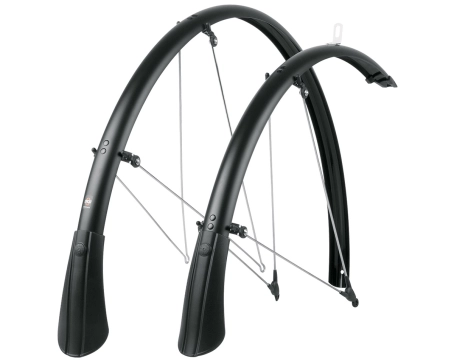 Kit de garde-boues avant/arrière 28 BLUEMELS MATT 35 Noir Mat