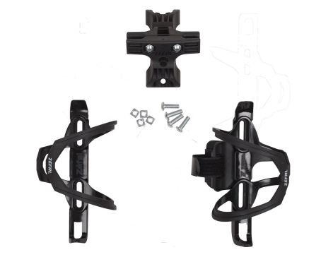 Porte-bidon TRI BOTTLE CAGE SET Noir