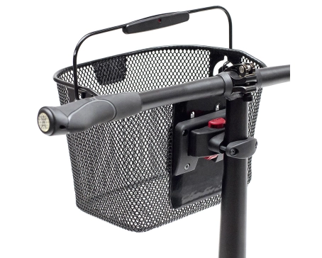 Fixation de panier avant/sacoche de selle CADDY Noir/Rouge