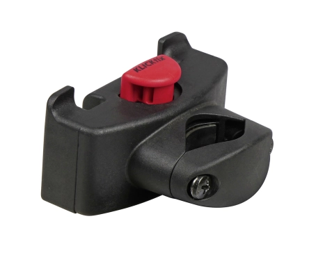 Fixation de panier avant/sacoche de selle CADDY Noir/Rouge