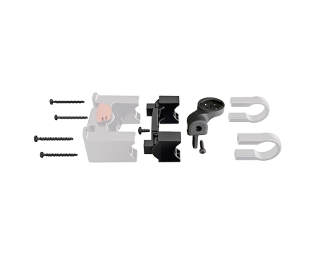Support de GPS Garmin combinable avec support de panier au guidon Noir
