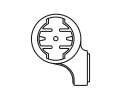 Support de GPS Garmin combinable avec support de panier au guidon Noir - Image 7/8