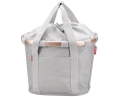 Panier avant BIKEBASKET Gris/Rose Twist - Image 1/4