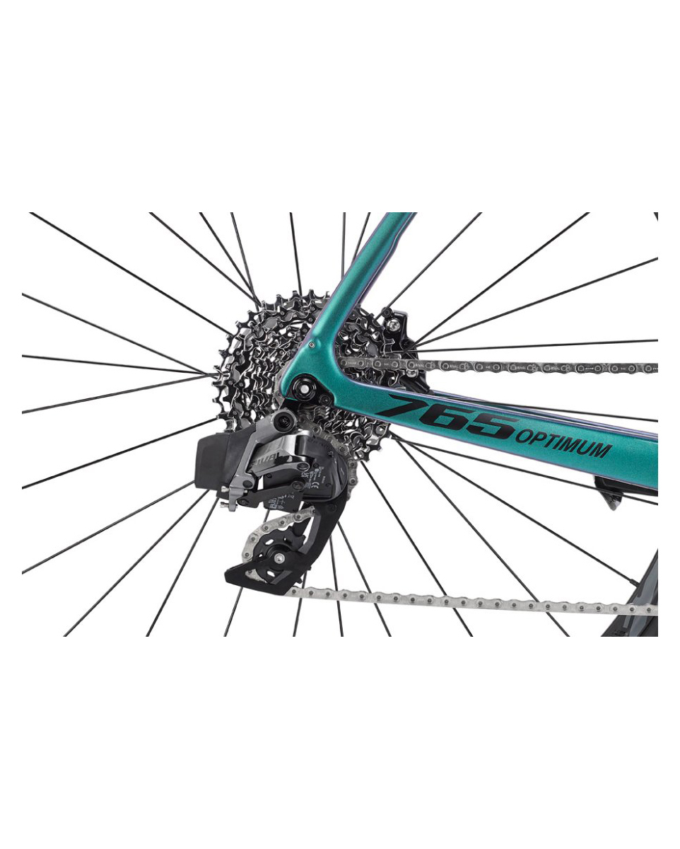 Vélo de route Unisexe 765 OPTIMUM 2 SRAM RIVAL ETAP 2X12 - FULCRUM Vert