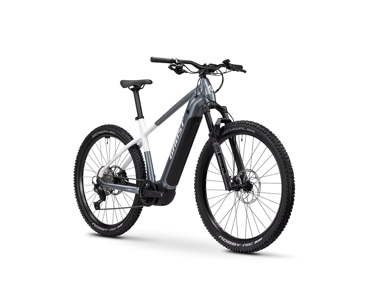 VTT électrique semi rigide Unisexe E-TERU PRO Gris/Blanc