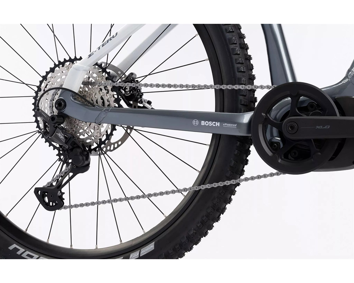 VTT électrique semi rigide Unisexe E-TERU PRO Gris/Blanc