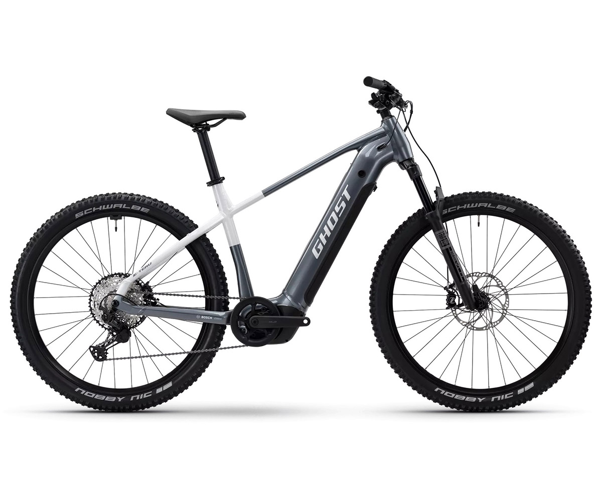 VTT électrique semi rigide Unisexe E-TERU PRO Gris/Blanc