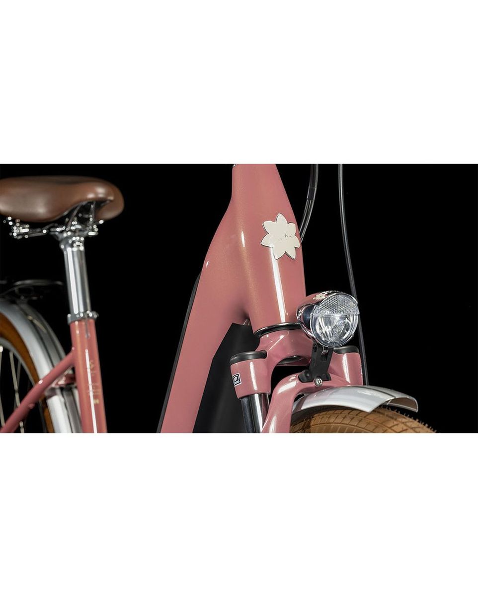 Vélo électrique urbain Femme ELLA CRUISE HYBRID 500 Rose