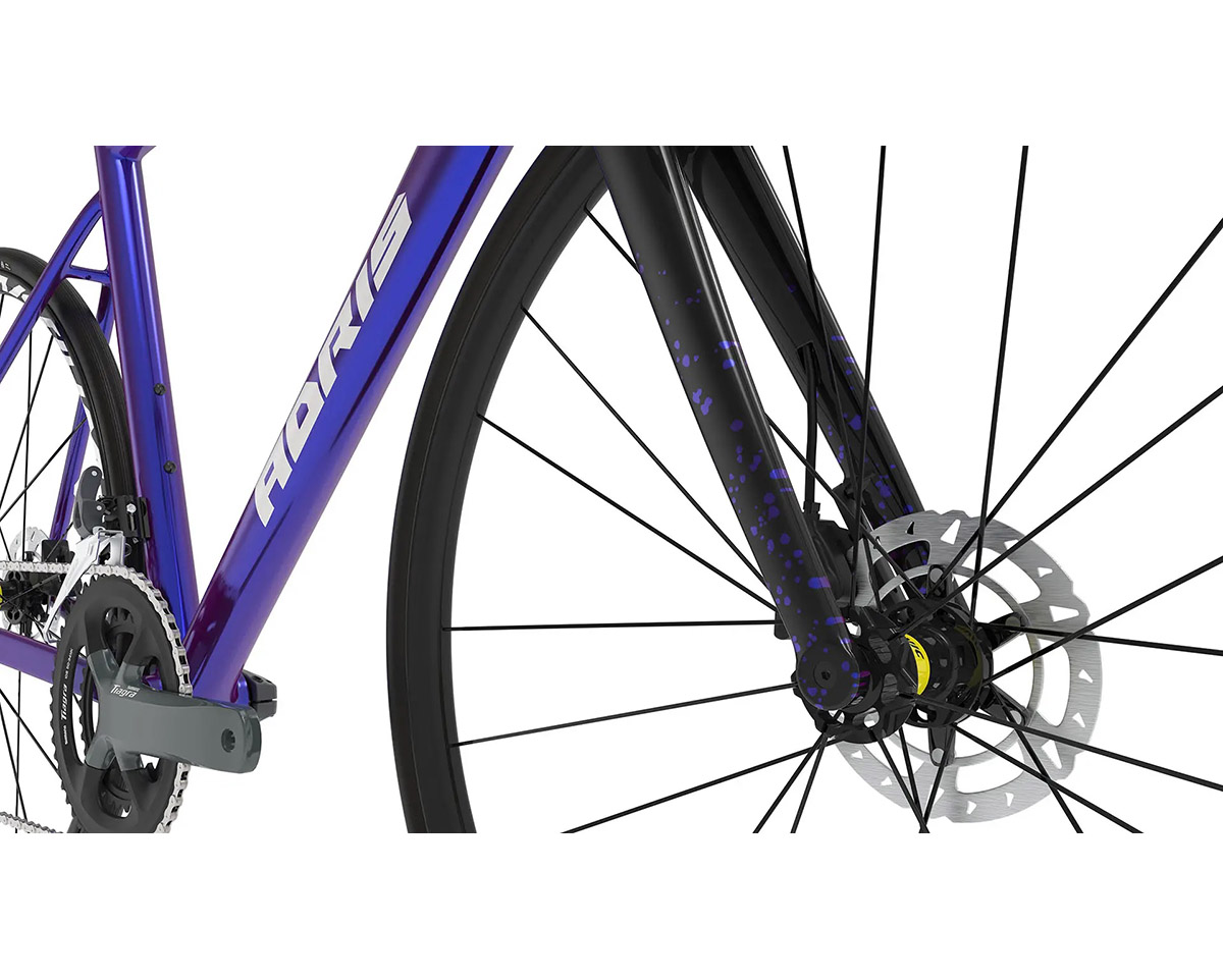 Vélo de route Unisexe L'ASPHALTE TIAGRA Caméléon Bleu