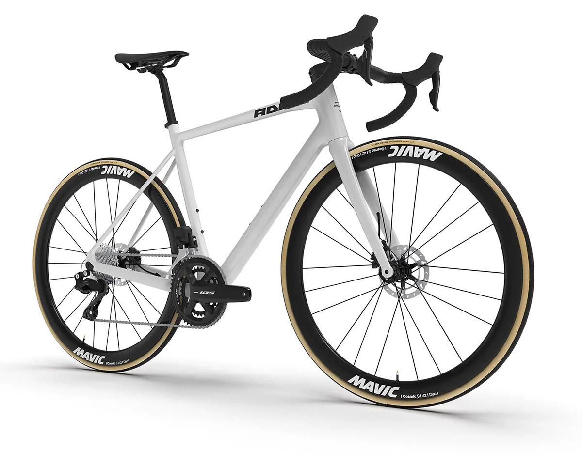 Vélo de route Unisexe L'ENDURANCE 105 DI2 Blanc Nacré
