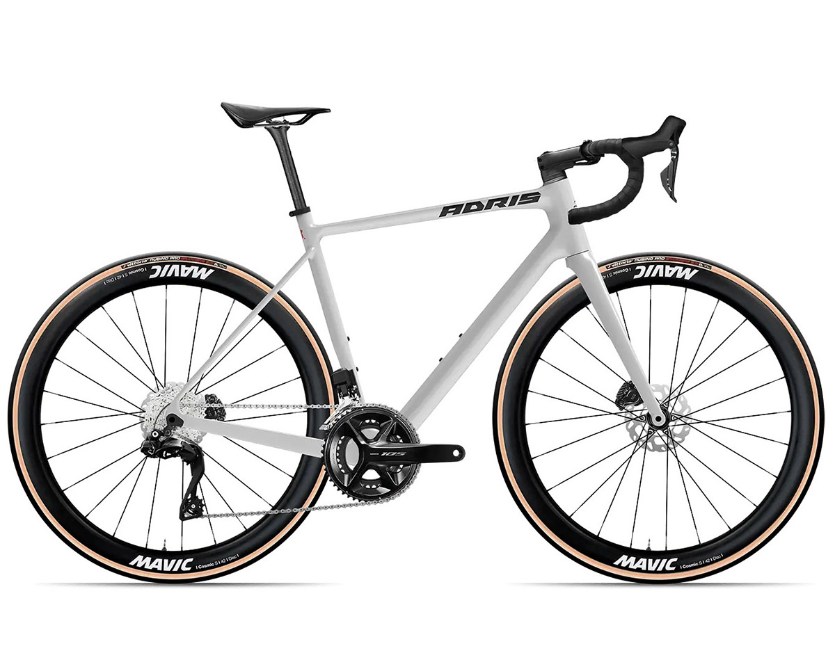 Vélo de route Unisexe L'ENDURANCE 105 DI2 Blanc Nacré