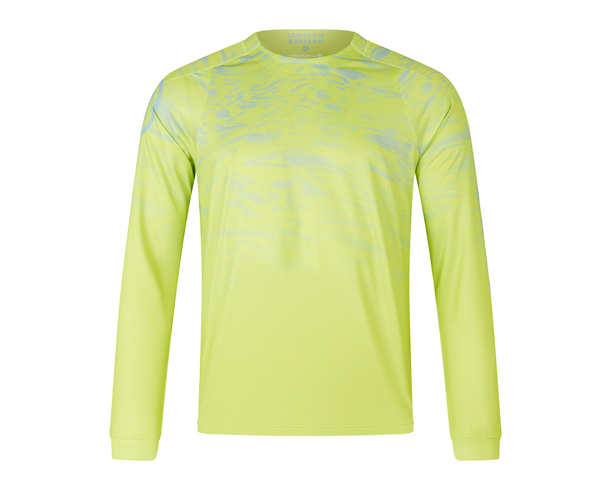 T-shirt manches longues Homme MARBLE LIMITED EDITION PRINT Vert Citron