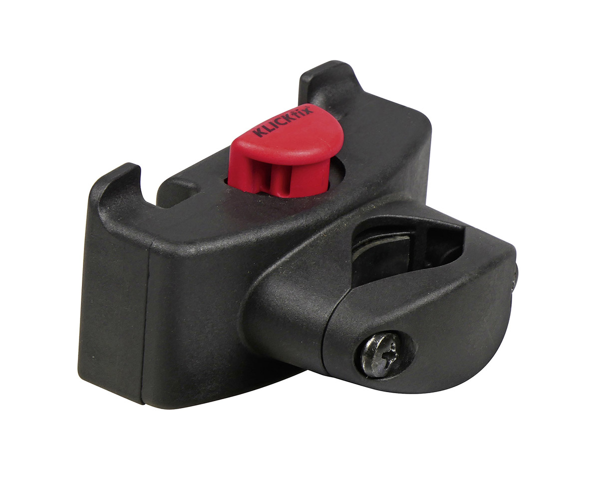 Fixation de panier avant/sacoche de selle CADDY Noir/Rouge