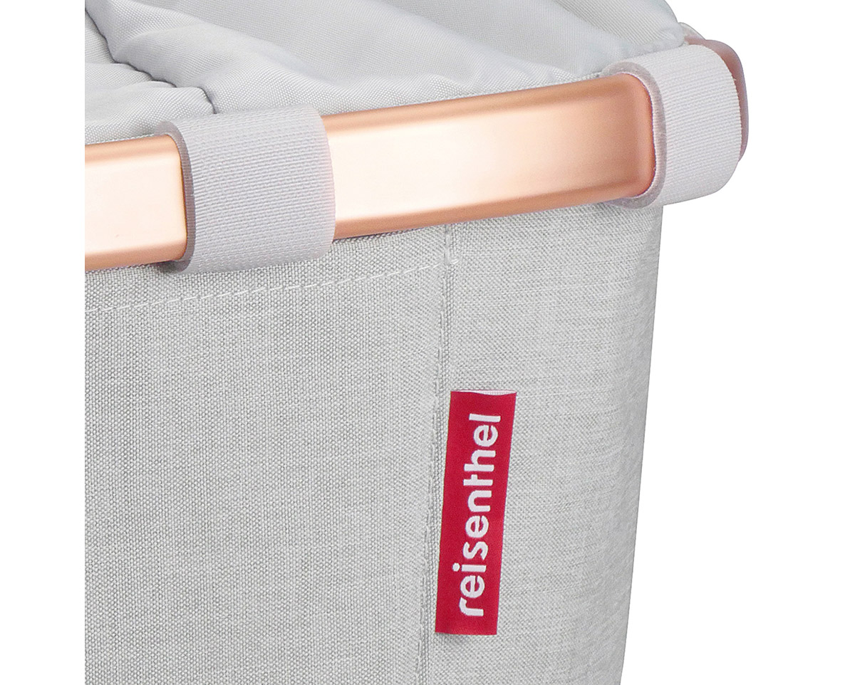 Panier avant BIKEBASKET Gris/Rose Twist