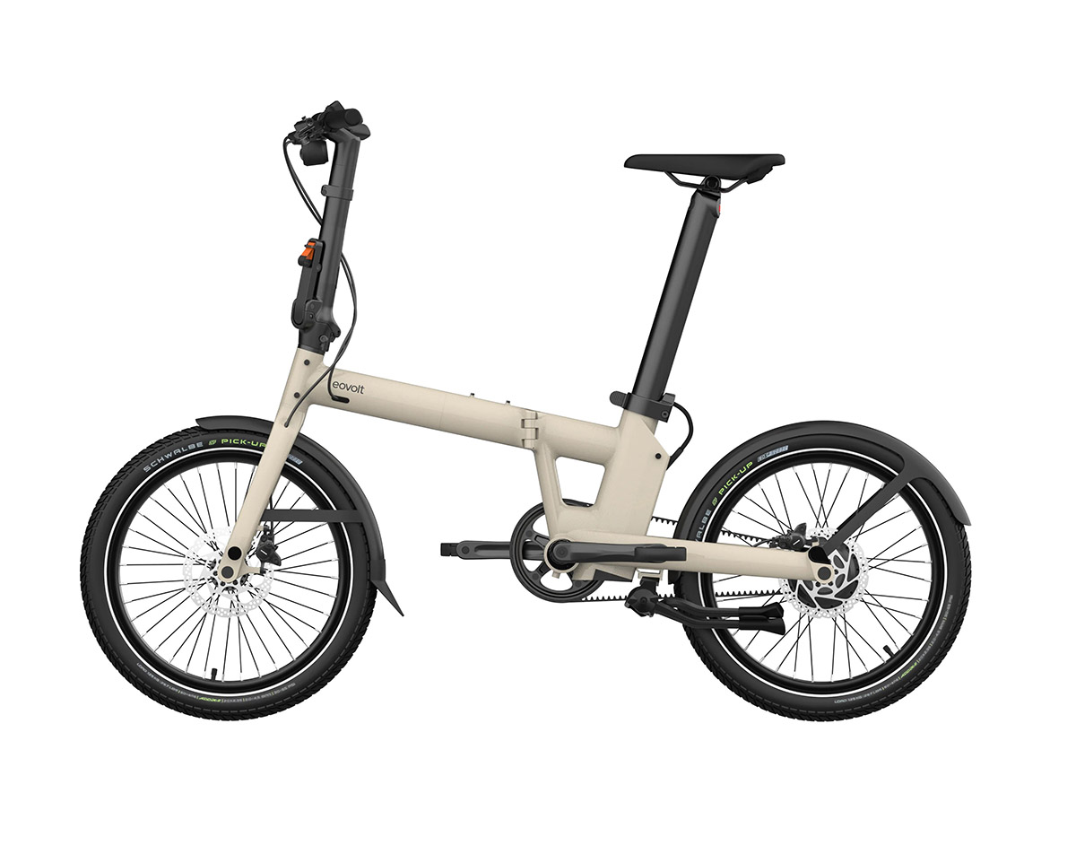 Vélo électrique urbain pliant Unisexe AFTERNOON PRO Taupe