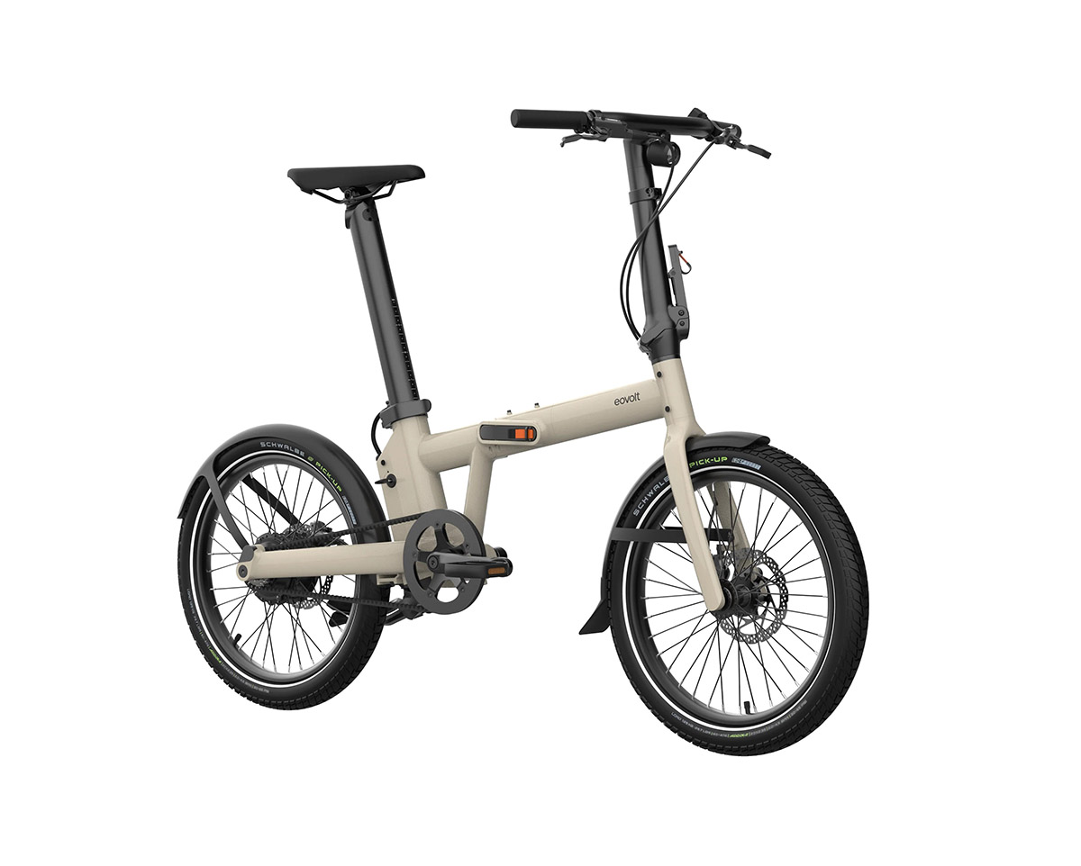 Vélo électrique urbain pliant Unisexe AFTERNOON PRO Taupe