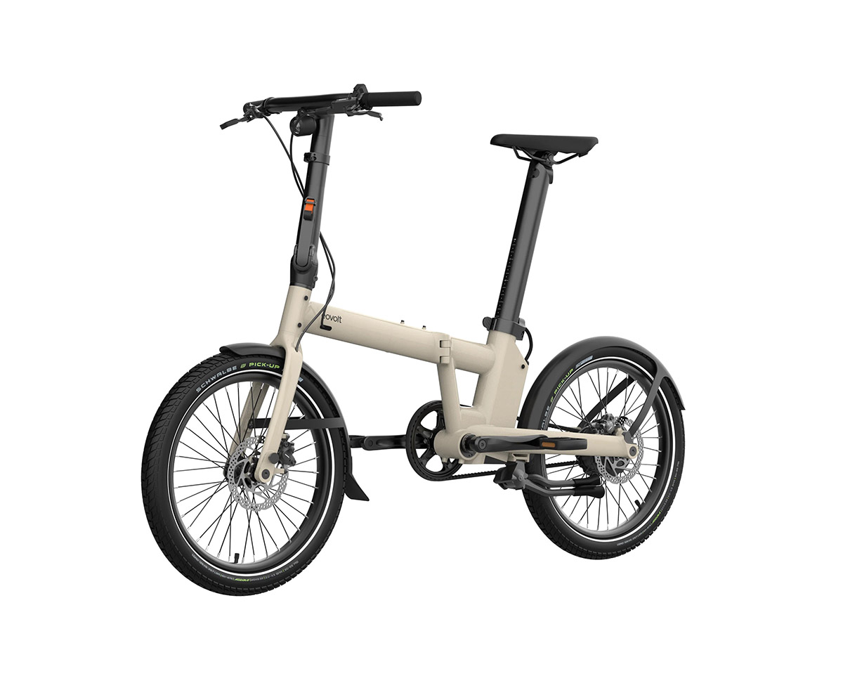 Vélo électrique urbain pliant Unisexe AFTERNOON PRO Taupe