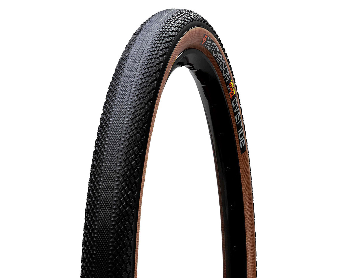 Pneu de gravel OVERIDE 700x50c TUBELESS READY HARDSKIN FOLDING Noir/Beige